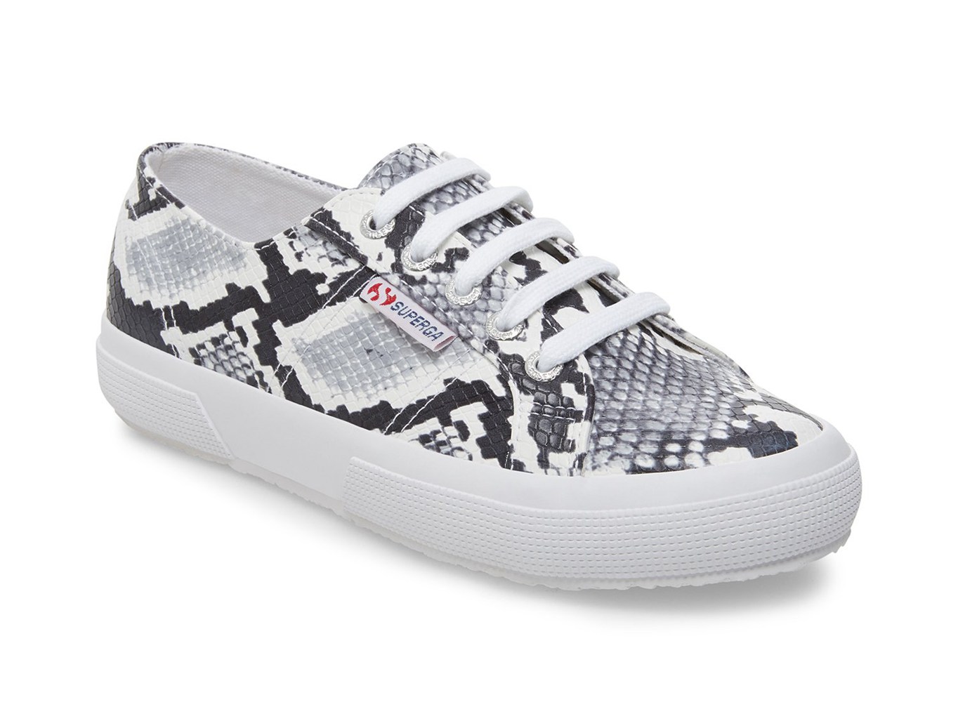 Superga Sneakers Womens - 2750 Synth Snakew - Black/White/Snake - PUGXS5239